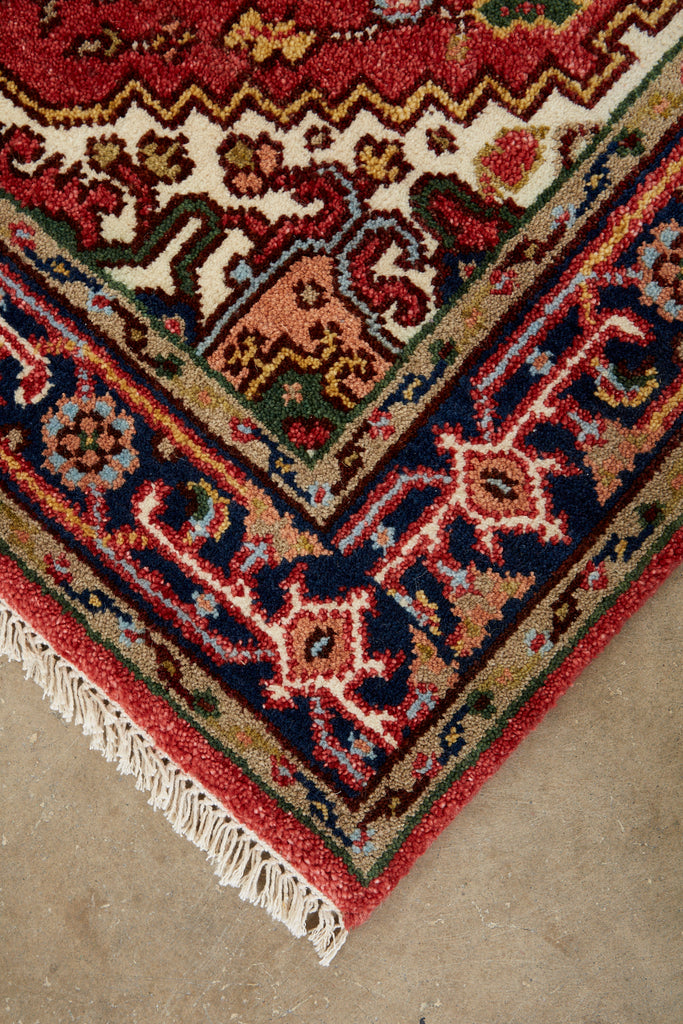 Indo Persian Heriz Serapi Design Runner