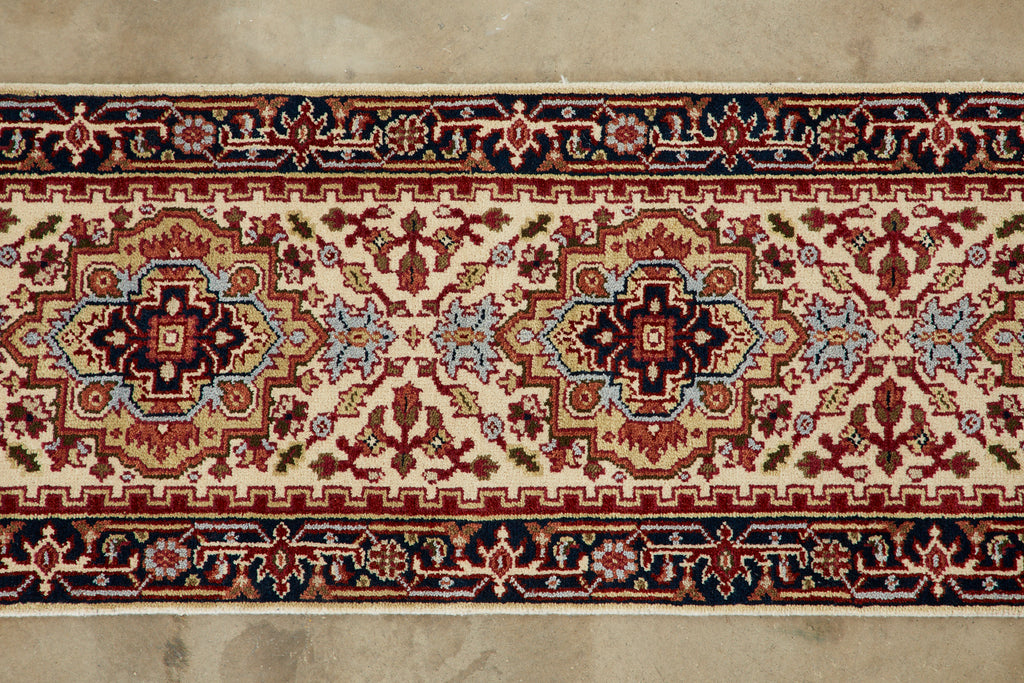 Vintage Indo Persian Serapi Runner Rug