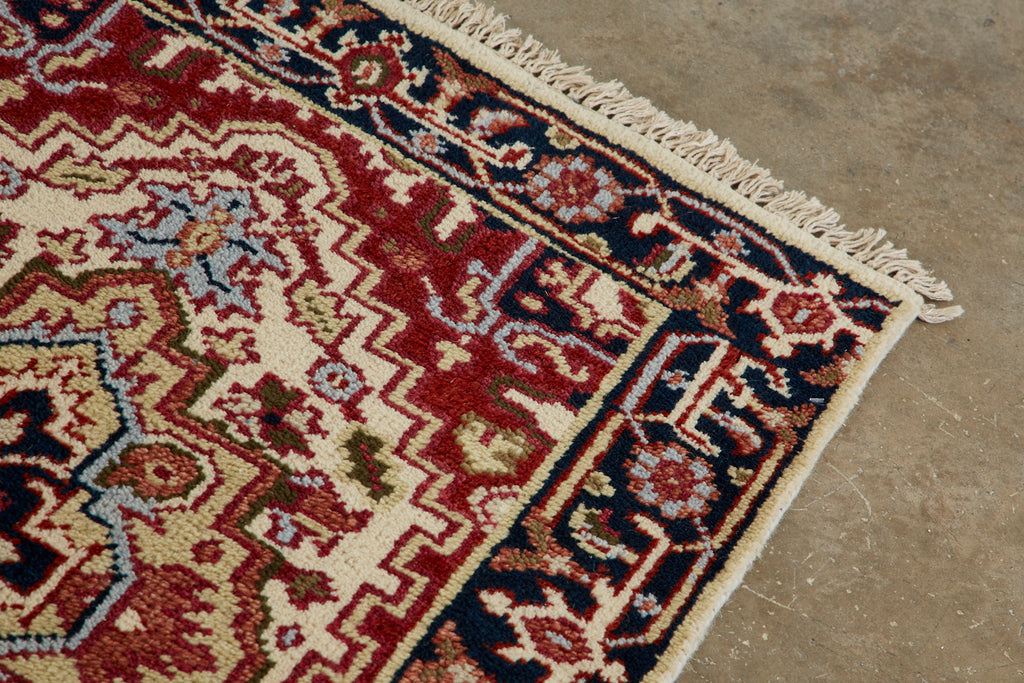 Vintage Indo Persian Serapi Runner Rug