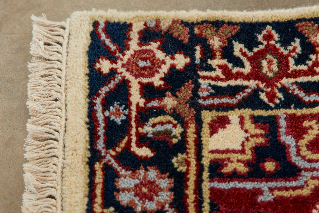 Vintage Indo Persian Serapi Runner Rug