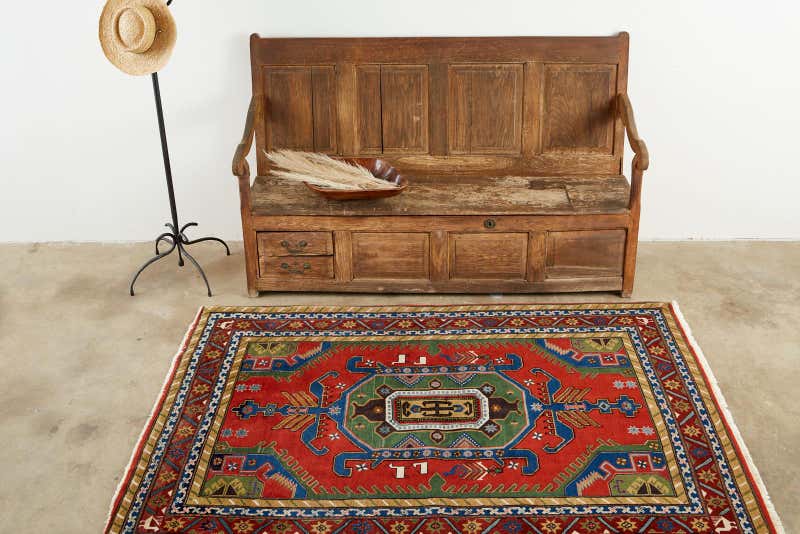 Mid-Century Modern Tribal Style Persian Shiraz Rug