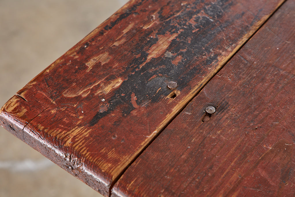 19th Century Country American Pine Farmhouse Work Table