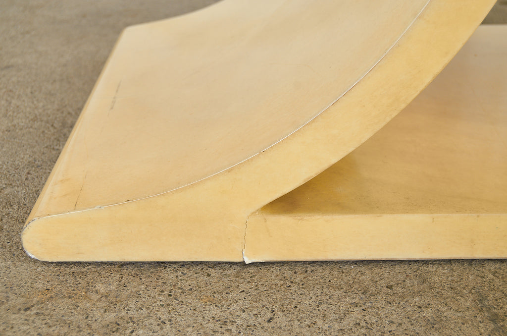 Lacquered Parchment Console or Cocktail Table by Sally Sirkin Lewis