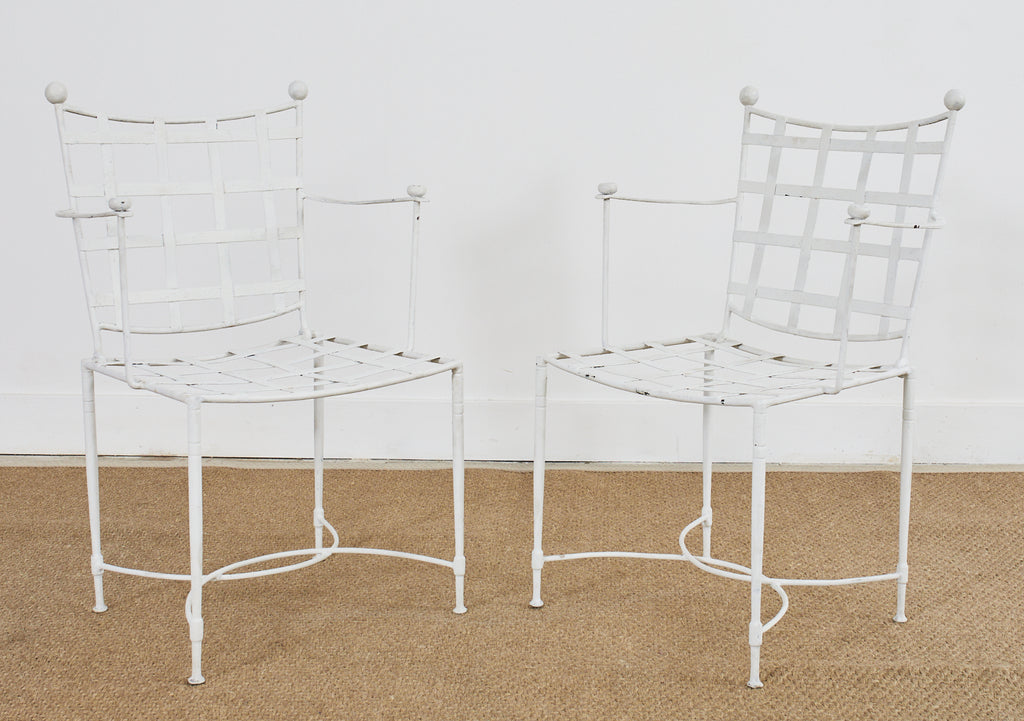 Set of Four Mario Papperzini for Salterini Garden Dining Chairs