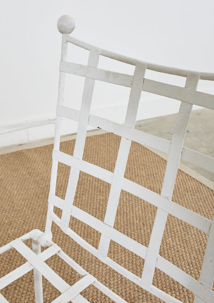 Set of Four Mario Papperzini for Salterini Garden Dining Chairs