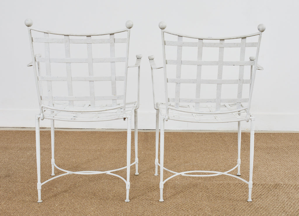 Set of Four Mario Papperzini for Salterini Garden Dining Chairs