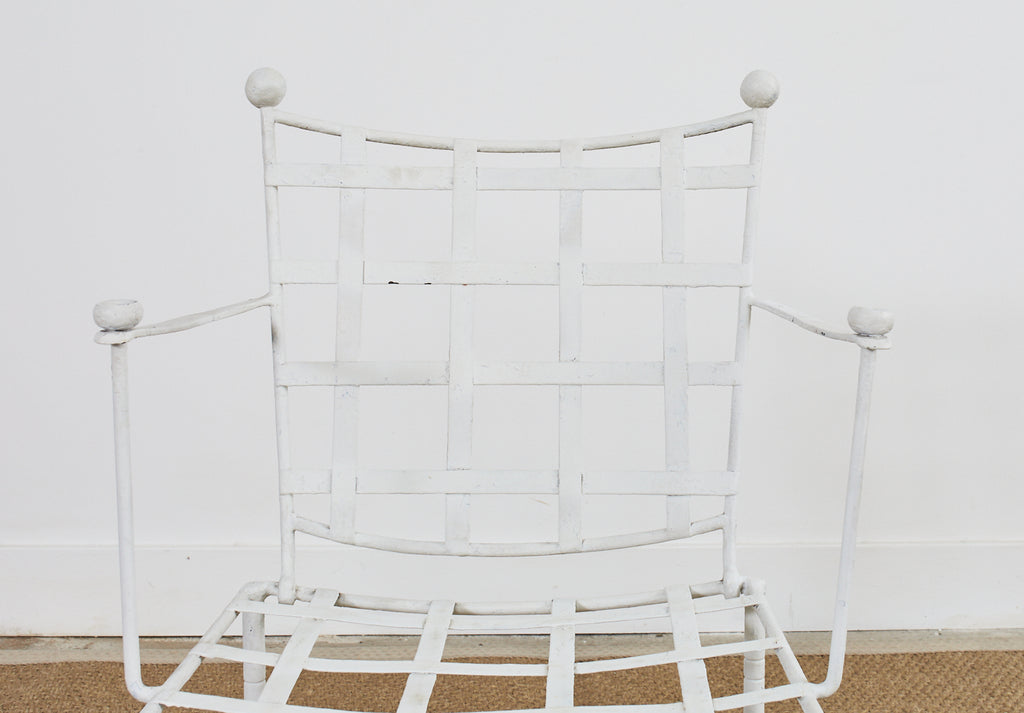 Set of Four Mario Papperzini for Salterini Garden Dining Chairs