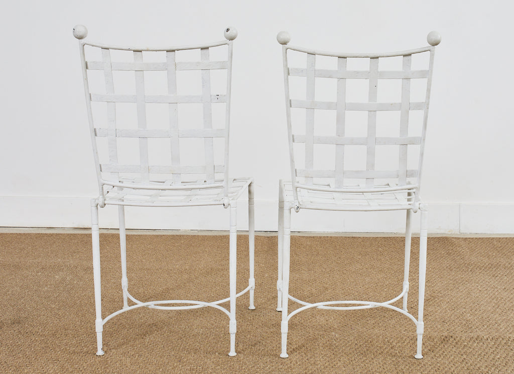 Set of Four Mario Papperzini for Salterini Garden Dining Chairs