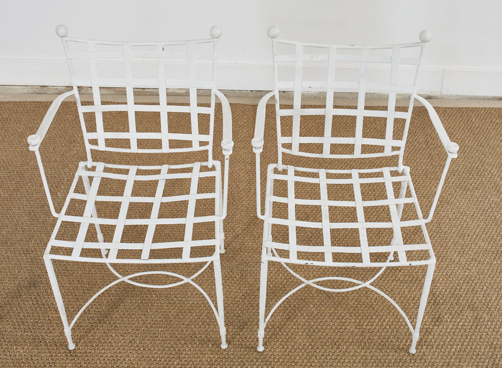Set of Four Mario Papperzini for Salterini Garden Dining Chairs