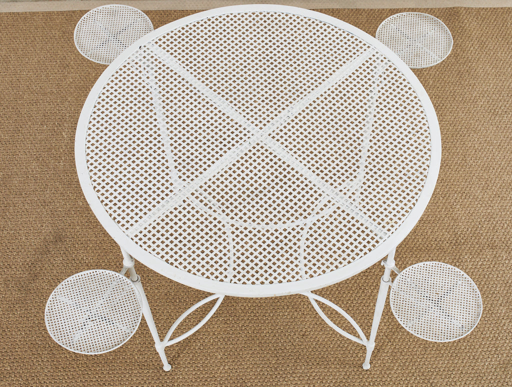 Mario Papperzini for Salterini Garden Dining Table with Drink Holders