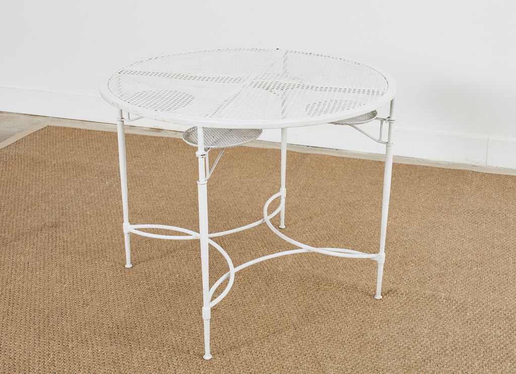 Mario Papperzini for Salterini Garden Dining Table with Drink Holders