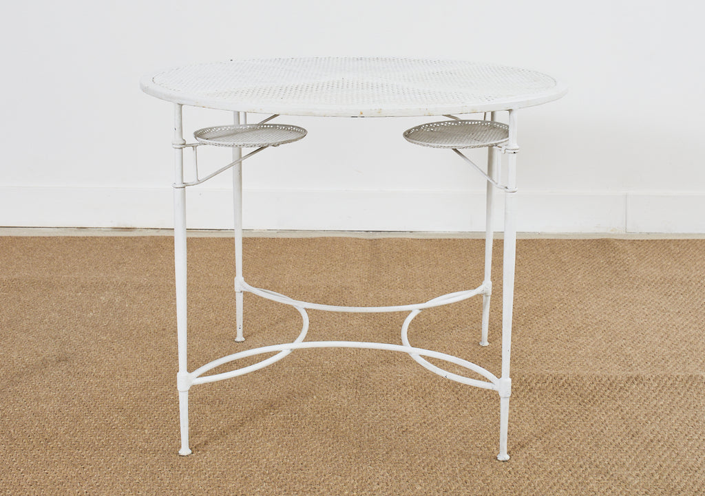 Mario Papperzini for Salterini Garden Dining Table with Drink Holders