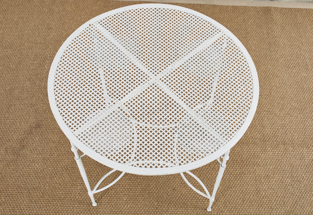 Mario Papperzini for Salterini Garden Dining Table with Drink Holders