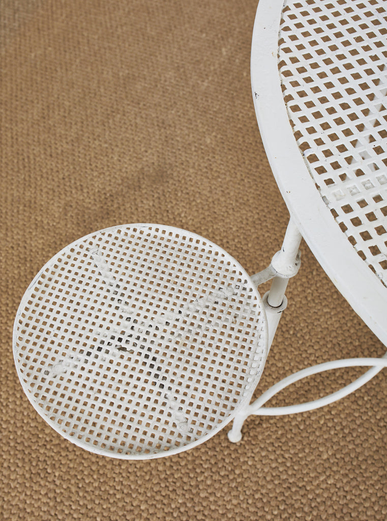 Mario Papperzini for Salterini Garden Dining Table with Drink Holders