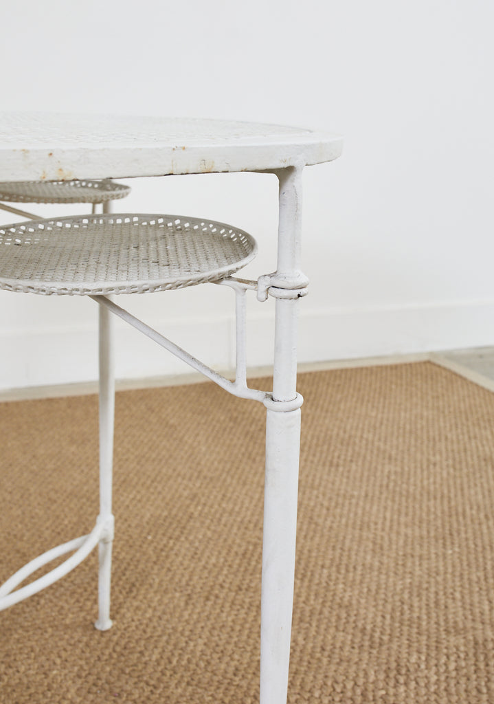 Mario Papperzini for Salterini Garden Dining Table with Drink Holders