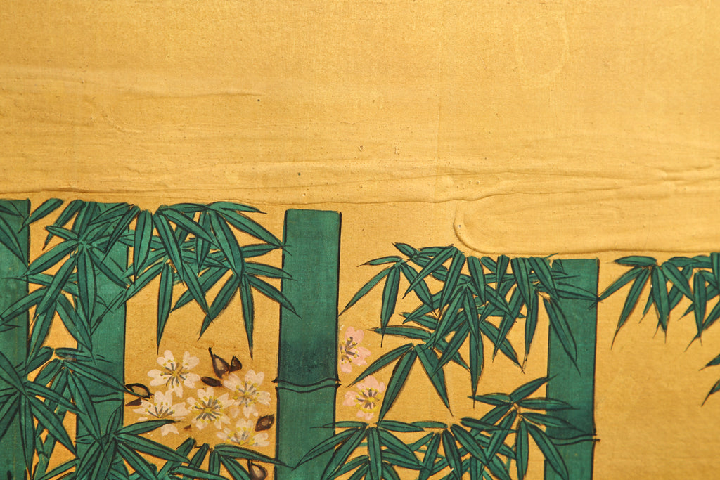 Pair of Japanese Edo Six Panel Screens the Seven Sages