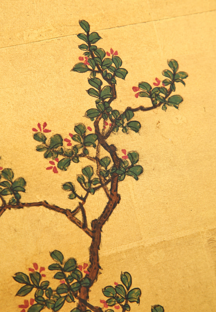 Pair of Japanese Edo Six Panel Screens the Seven Sages