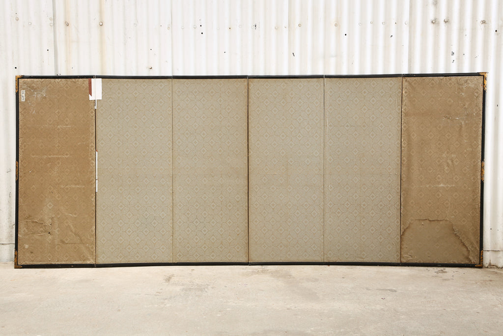 Pair of Japanese Edo Six Panel Screens the Seven Sages