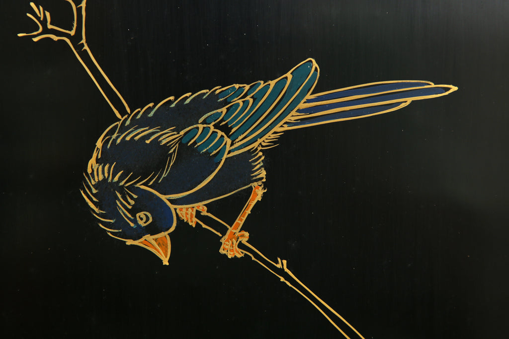 Chinese Export Four Panel Carved Soapstone Coromandel Screen