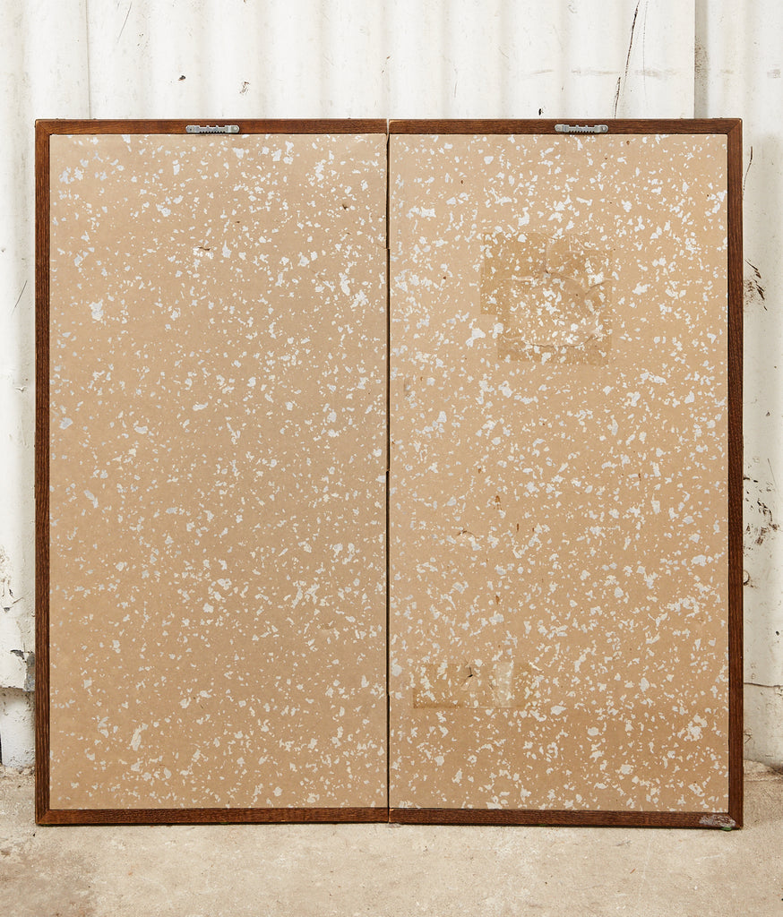 Japanese Showa Two Panel Screen Embroidered Silk Gilt Boxes