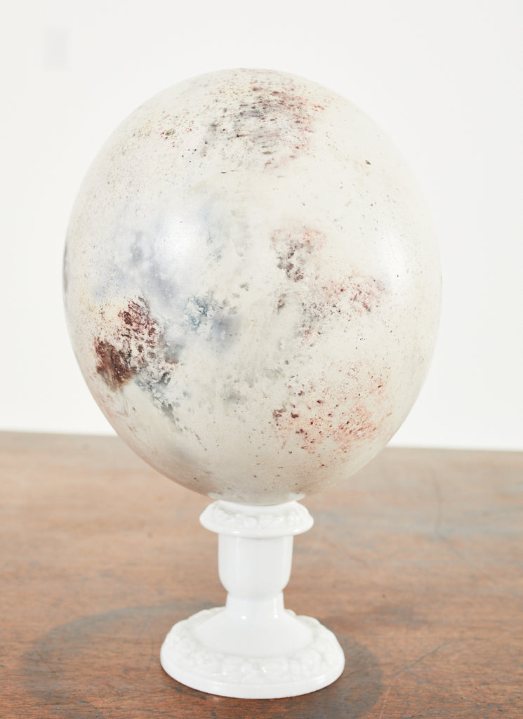 Set of Three Painted Dyed Ostrich Egg Specimens