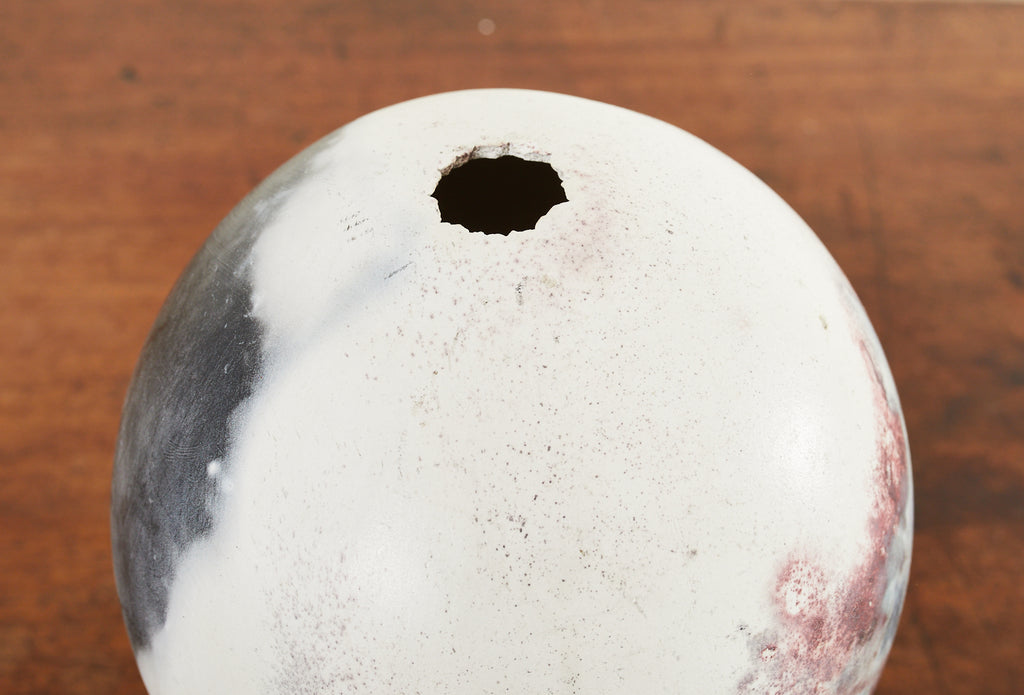 Set of Three Painted Dyed Ostrich Egg Specimens