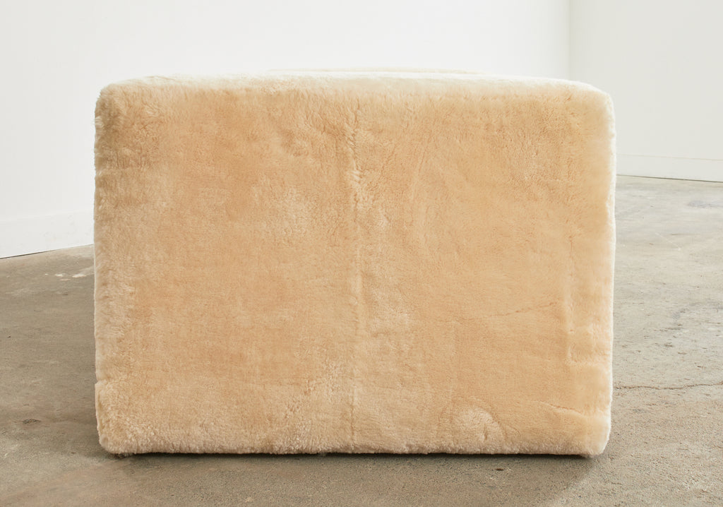 Martyn Lawrence Bullard Faux Fur Sheepskin Daybed Settee