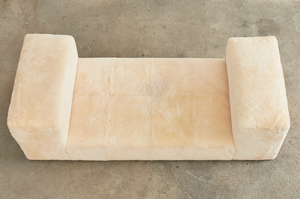 Martyn Lawrence Bullard Faux Fur Sheepskin Daybed Settee