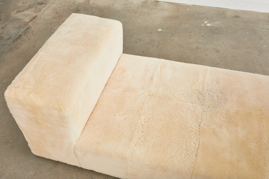 Martyn Lawrence Bullard Faux Fur Sheepskin Daybed Settee