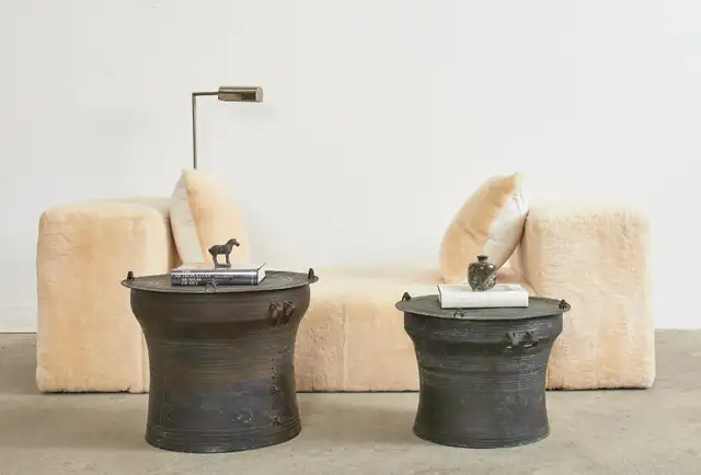 Martyn Lawrence Bullard Faux Fur Sheepskin Daybed Settee