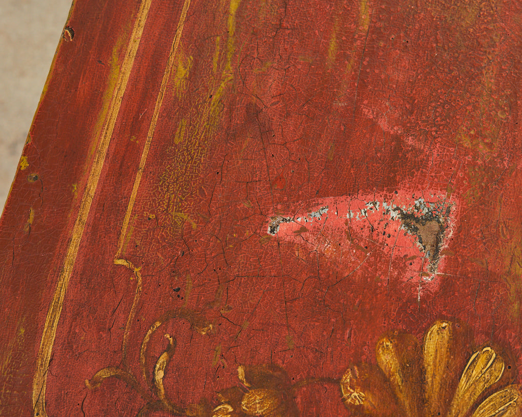 19th Century Queen Anne Style Tray Table Lacquered by Ira Yeager