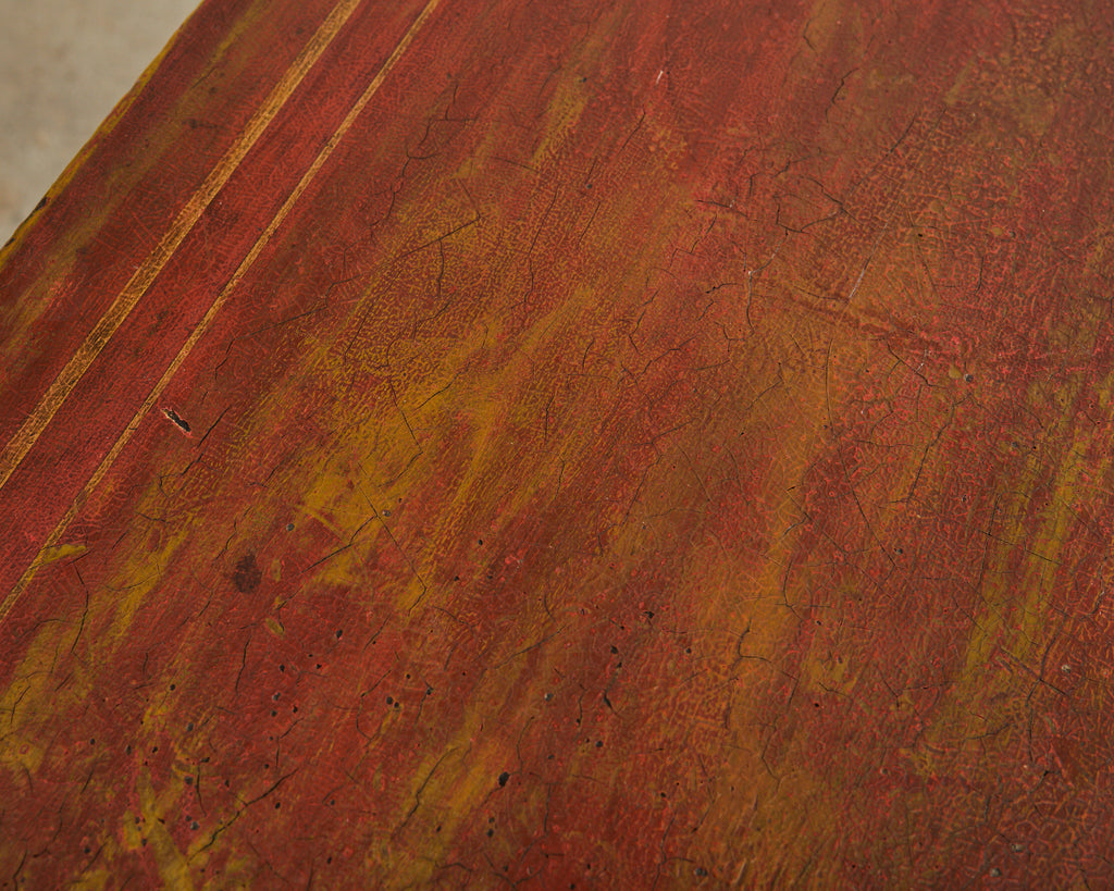 19th Century Queen Anne Style Tray Table Lacquered by Ira Yeager