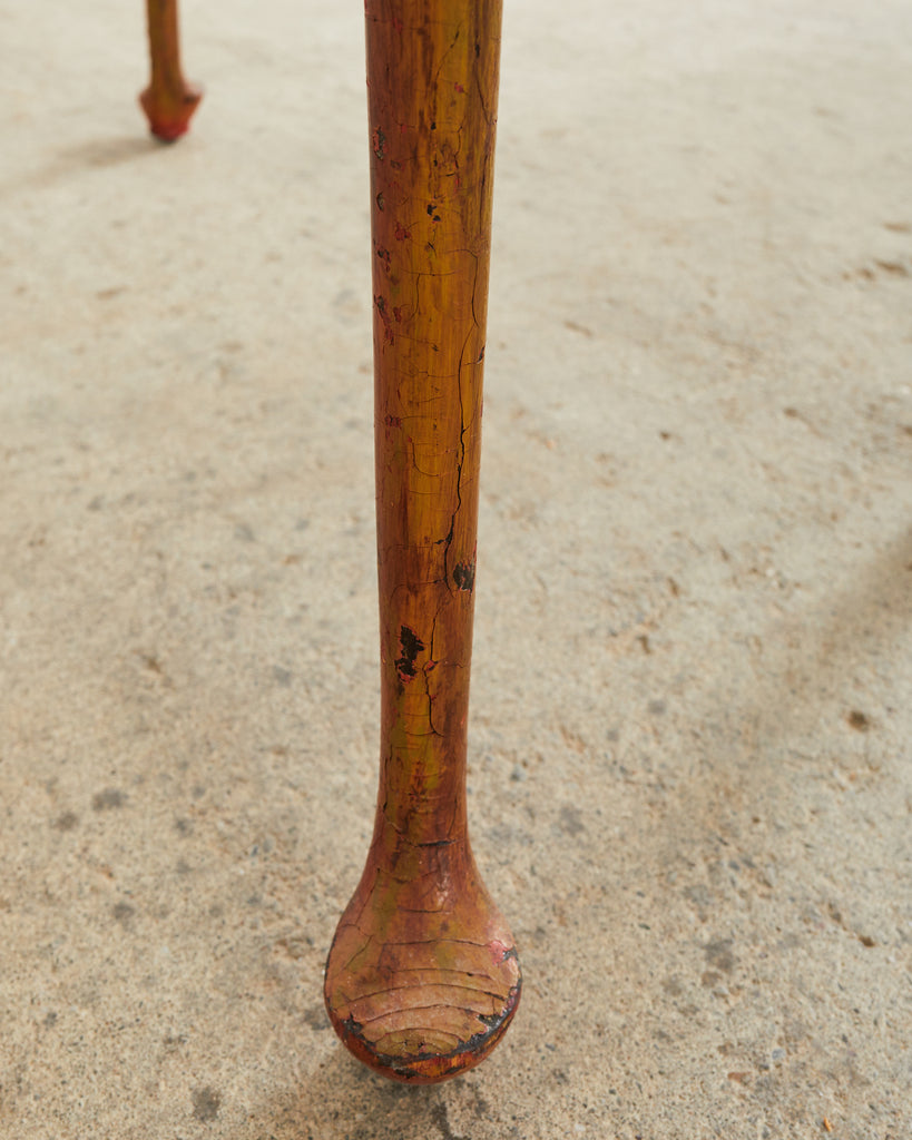 19th Century Queen Anne Style Tray Table Lacquered by Ira Yeager