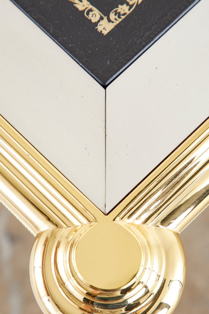 John Vesey Stainless Steel Bronze Neoclassical Desk