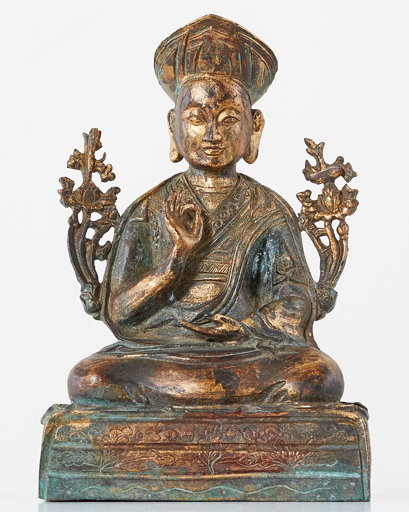 Chinese Ming Style Bronze Metal Seated Buddha