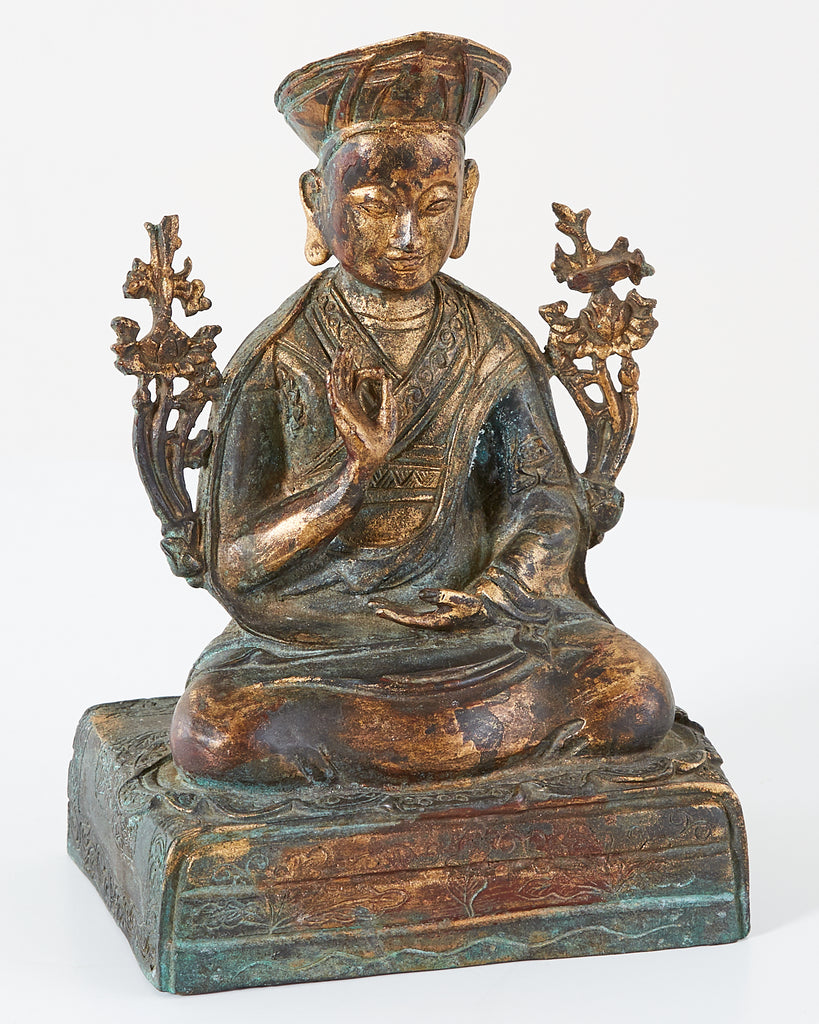 Chinese Ming Style Bronze Metal Seated Buddha