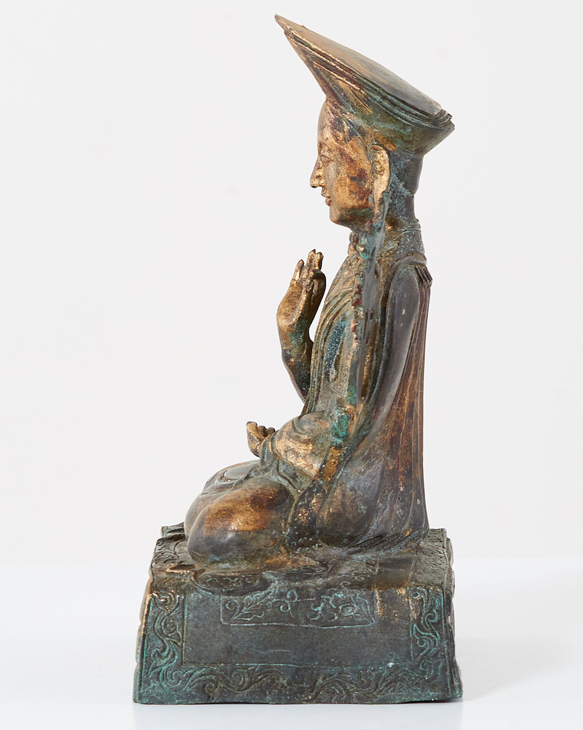 Chinese Ming Style Bronze Metal Seated Buddha
