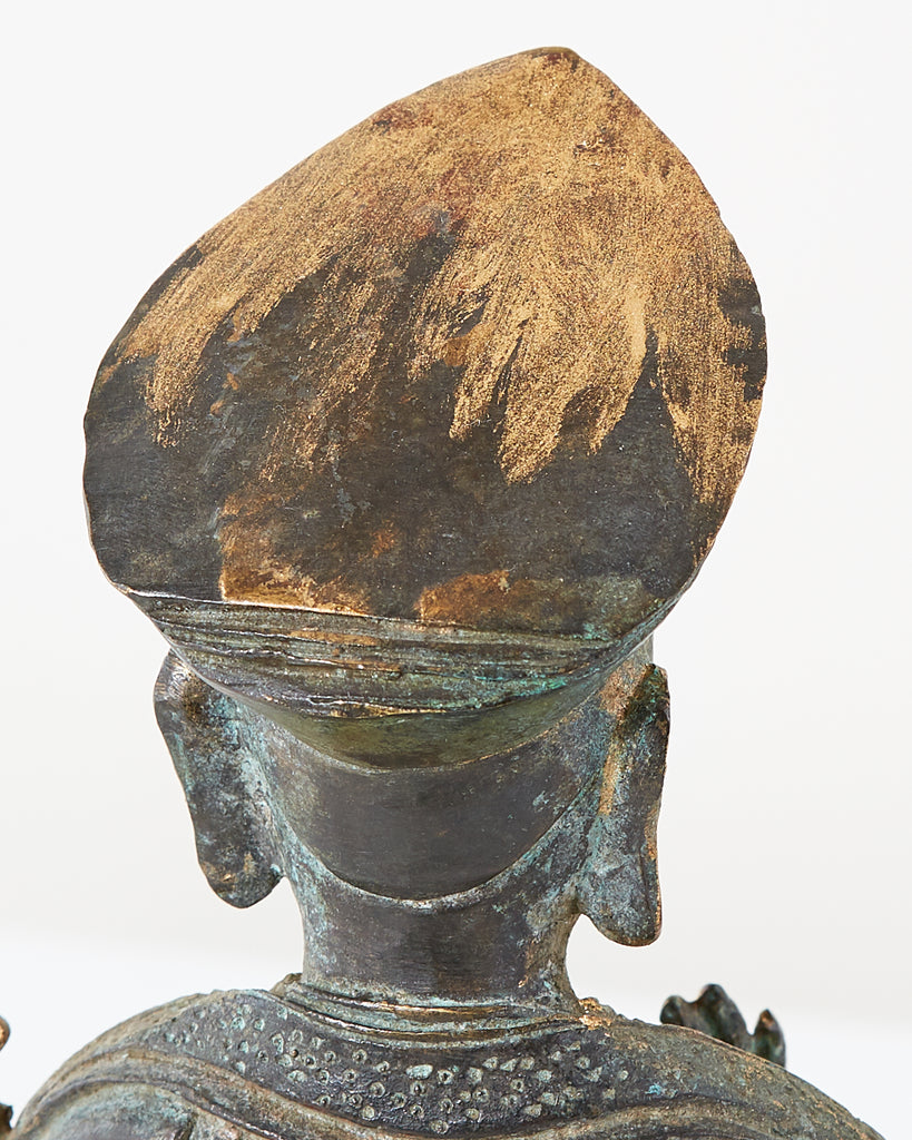 Chinese Ming Style Bronze Metal Seated Buddha