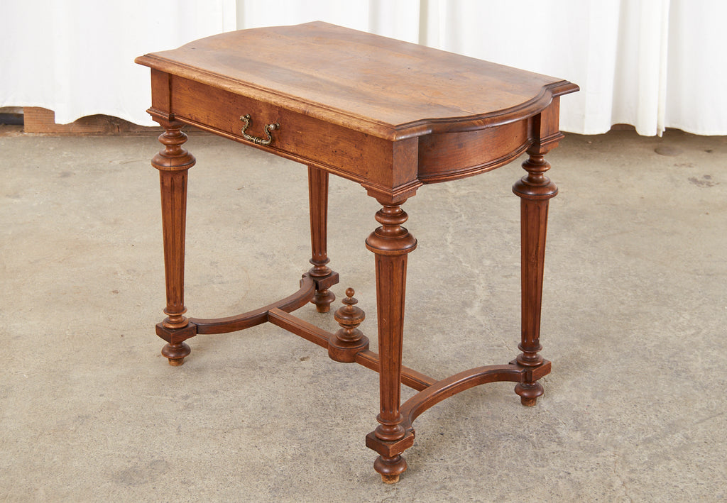 Diminutive French Louis XIV Style Walnut Writing Table Desk