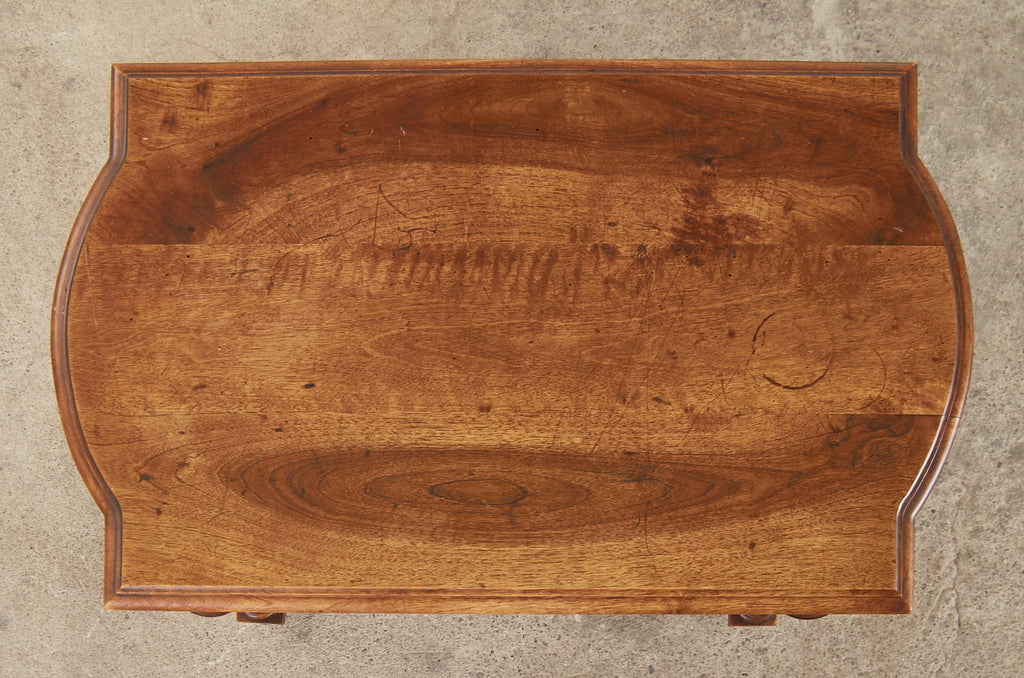 Diminutive French Louis XIV Style Walnut Writing Table Desk