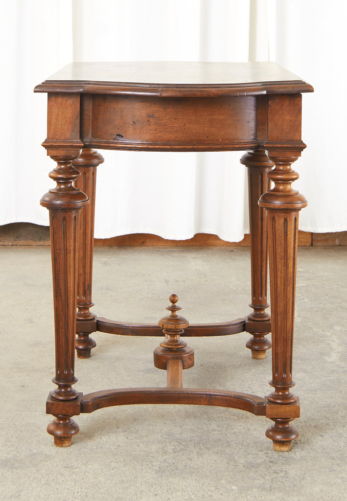 Diminutive French Louis XIV Style Walnut Writing Table Desk