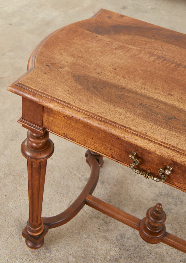 Diminutive French Louis XIV Style Walnut Writing Table Desk