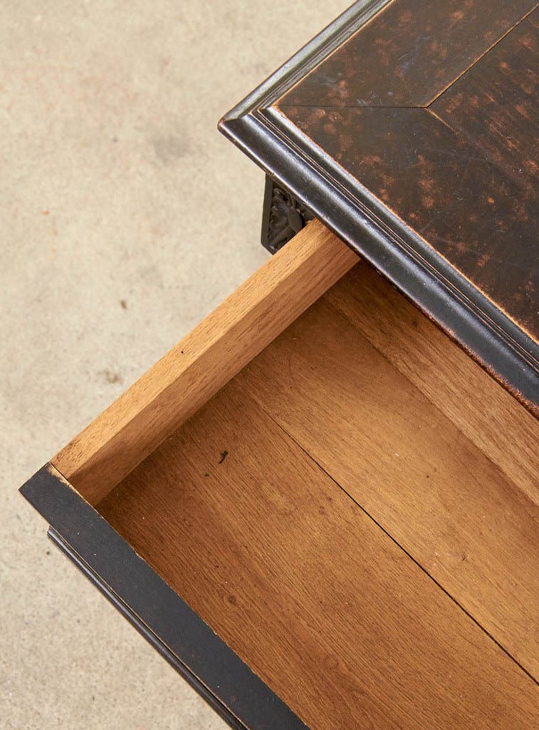 French Louis XVI Style Diminutive Ebonized Writing Table