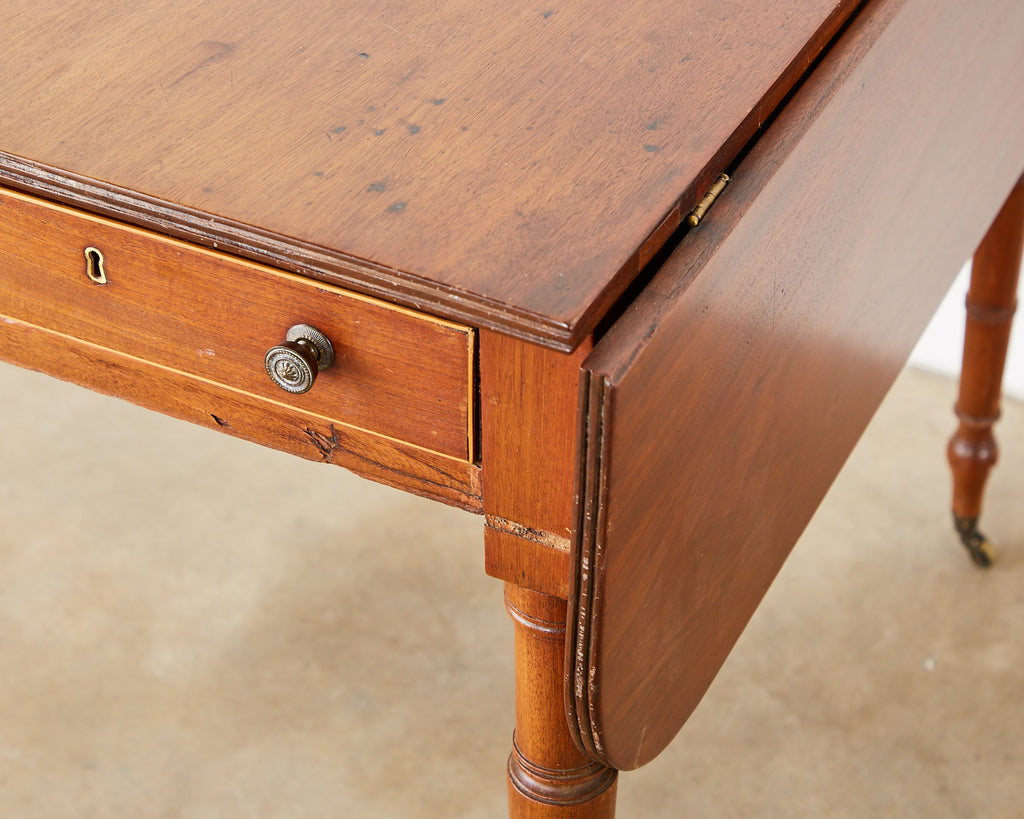 19th Century Regency Pembroke Drop-Leaf Table