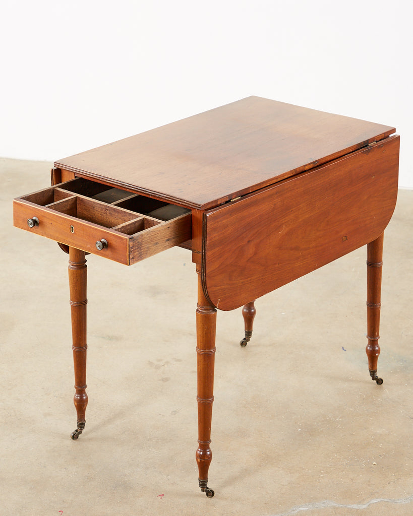 19th Century Regency Pembroke Drop-Leaf Table