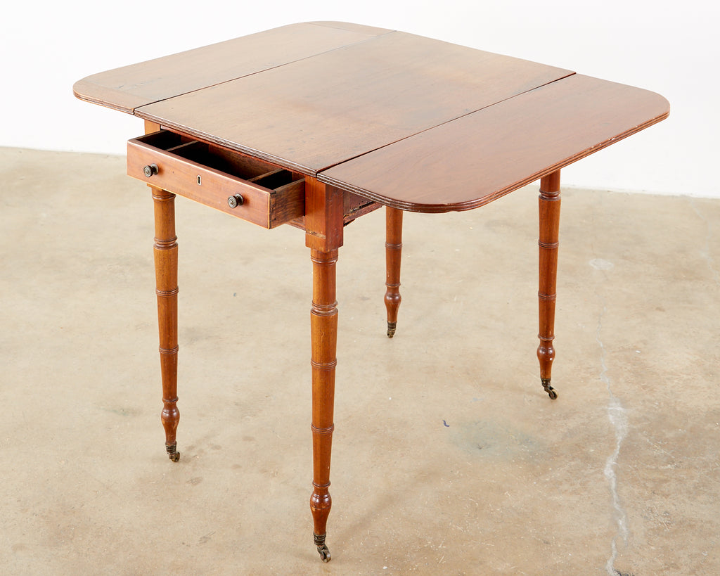 19th Century Regency Pembroke Drop-Leaf Table