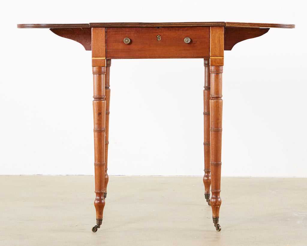 19th Century Regency Pembroke Drop-Leaf Table