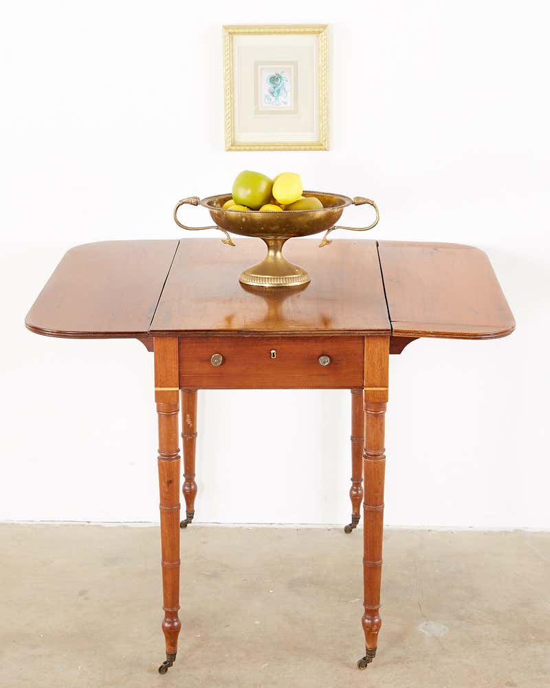 19th Century Regency Pembroke Drop-Leaf Table