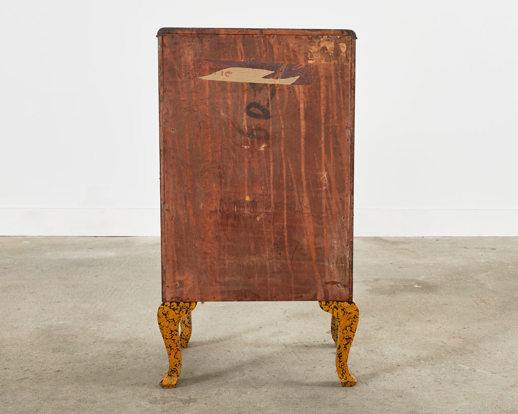 Queen Anne Style Cupboard Mustard Speckled by Ira Yeager