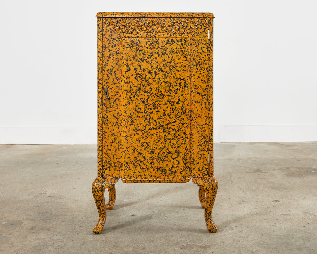 Queen Anne Style Cupboard Mustard Speckled by Ira Yeager
